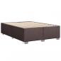 Preview: Boxspringbett mit Matratze Dunkelbraun 160x200 cm Stoff