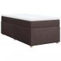 Preview: Boxspringbett mit Matratze Dunkelbraun 90x200 cm Stoff