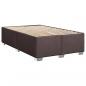 Preview: Boxspringbett mit Matratze Dunkelbraun 90x200 cm Stoff