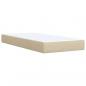 Preview: Boxspringbett mit Matratze Creme 100x200 cm Stoff