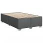 Preview: Boxspringbett mit Matratze Dunkelgrau 100x200 cm Stoff