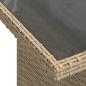 Preview: 7-tlg. Garten-Sofagarnitur mit Kissen Beige Poly Rattan