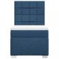 Preview: Boxspringbett mit Matratze Blau 90x200 cm Stoff