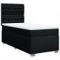 Preview: Boxspringbett mit Matratze Schwarz 90x200 cm Stoff