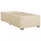 Preview: Boxspringbett mit Matratze Creme 90x190 cm Stoff