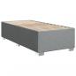 Preview: Boxspringbett mit Matratze Hellgrau 80x200 cm Stoff