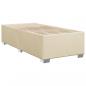 Preview: Boxspringbett mit Matratze Creme 80x200 cm Stoff