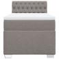 Preview: Boxspringbett mit Matratze Taupe 100x200 cm Stoff