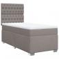 Preview: Boxspringbett mit Matratze Taupe 90x190 cm Stoff