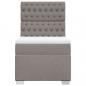 Preview: Boxspringbett mit Matratze Taupe 90x190 cm Stoff