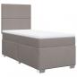 Preview: Boxspringbett mit Matratze Taupe 90x190 cm Stoff