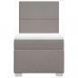 Preview: Boxspringbett mit Matratze Taupe 90x190 cm Stoff