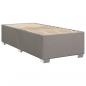 Preview: Boxspringbett mit Matratze Taupe 90x190 cm Stoff