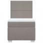 Preview: Boxspringbett mit Matratze Taupe 100x200 cm Stoff