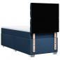 Preview: Boxspringbett mit Matratze Blau 100x200 cm Stoff