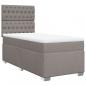 Preview: Boxspringbett mit Matratze Taupe 100x200 cm Stoff