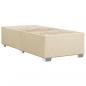 Preview: Boxspringbett mit Matratze Creme 90x190 cm Stoff