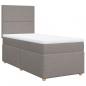 Preview: Boxspringbett mit Matratze Taupe 90x190 cm Stoff