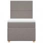 Preview: Boxspringbett mit Matratze Taupe 90x190 cm Stoff