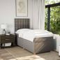 Preview: Boxspringbett mit Matratze Taupe 90x190 cm Stoff