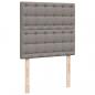 Preview: Boxspringbett mit Matratze Taupe 90x190 cm Stoff