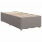 Preview: Boxspringbett mit Matratze Taupe 90x190 cm Stoff