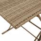 Preview: 7-tlg. Garten-Essgruppe mit Kissen Beige Poly Rattan