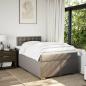 Preview: Boxspringbett mit Matratze Taupe 120x200 cm Stoff