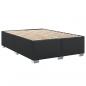 Preview: Boxspringbett mit Matratze Schwarz 140x190 cm Kunstleder