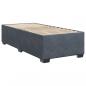 Preview: Boxspringbett mit Matratze Dunkelgrau 90x200 cm Samt