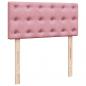 Preview: Boxspringbett mit Matratze Rosa 100x200 cm Samt