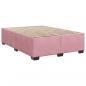 Preview: Boxspringbett mit Matratze Rosa 140x200 cm Samt