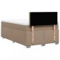 Preview: Boxspringbett Matratze Cappuccino-Braun 120x190 cm Kunstleder