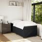 Preview: Boxspringbett mit Matratze Schwarz 90x200 cm Samt