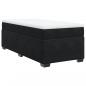 Preview: Boxspringbett mit Matratze Schwarz 90x200 cm Samt