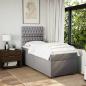 Preview: Boxspringbett mit Matratze Taupe 90x190 cm Stoff