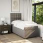 Preview: Boxspringbett mit Matratze Taupe 90x190 cm Stoff