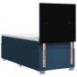 Preview: Boxspringbett mit Matratze Blau 90x190 cm Stoff