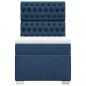 Preview: Boxspringbett mit Matratze Blau 90x190 cm Stoff