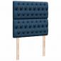 Preview: Boxspringbett mit Matratze Blau 90x190 cm Stoff