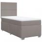 Preview: Boxspringbett mit Matratze Taupe 90x200 cm Stoff