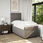 Preview: Boxspringbett mit Matratze Taupe 90x200 cm Stoff