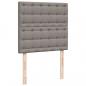 Preview: Boxspringbett mit Matratze Taupe 90x200 cm Stoff