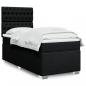 Preview: ARDEBO.de - Boxspringbett mit Matratze Schwarz 90x200 cm Stoff