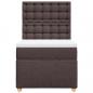 Preview: Boxspringbett mit Matratze Dunkelbraun 80x200 cm Stoff