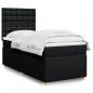 Preview: Boxspringbett mit Matratze Schwarz 90x190 cm Stoff