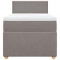 Preview: Boxspringbett mit Matratze Taupe 100x200 cm Stoff