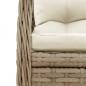 Preview: 9-tlg. Garten-Essgruppe mit Kissen Beige Poly Rattan