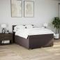 Preview: Boxspringbett mit Matratze Dunkelbraun 140x200 cm Stoff