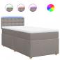 Preview: Boxspringbett mit Matratze Taupe 90x200 cm Stoff